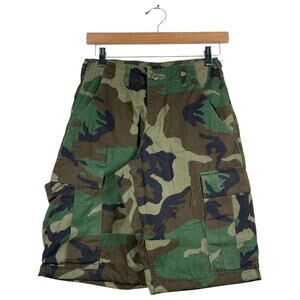 Vintage Military Camo Cargo Shorts XS